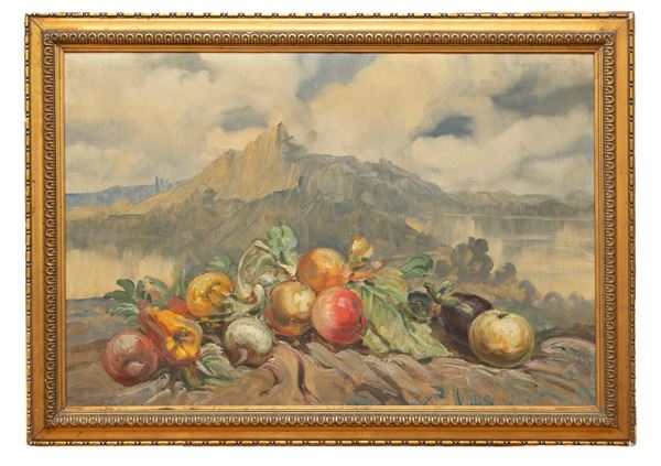 NATURA MORTA IN PAESAGGIO DI ANTONINO CALCAGNADORO