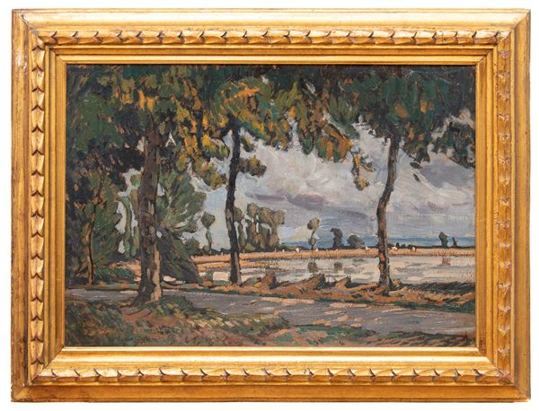 DIPINTO PAESAGGIO DI ANTONINO CALCAGNADORO