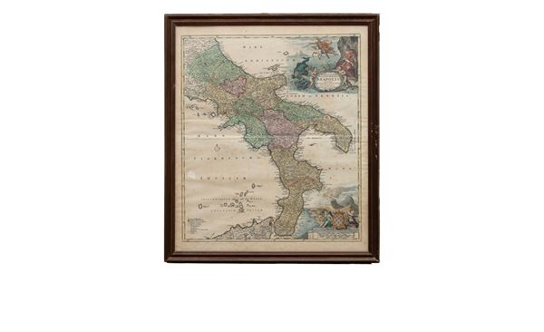INCISIONE NAPOLI DI JOHANN BAPTIST HOMANN