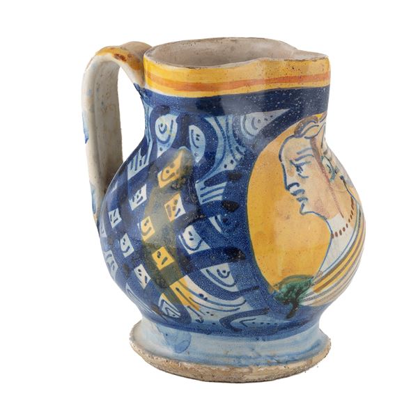 BROCCA IN MAIOLICA, PROBABILMENTE MONTELUPO XVI SECOLO