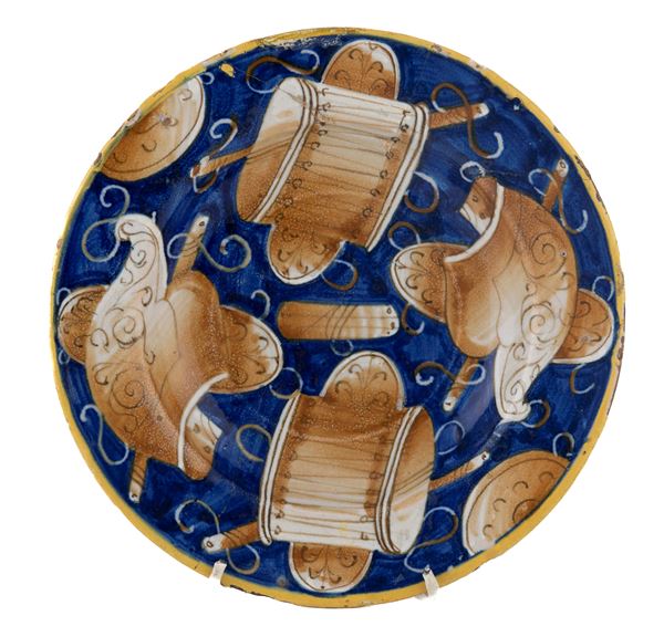 PICCOLA FONDINA IN MAIOLICA, CASTELDURANTE XVI SECOLO