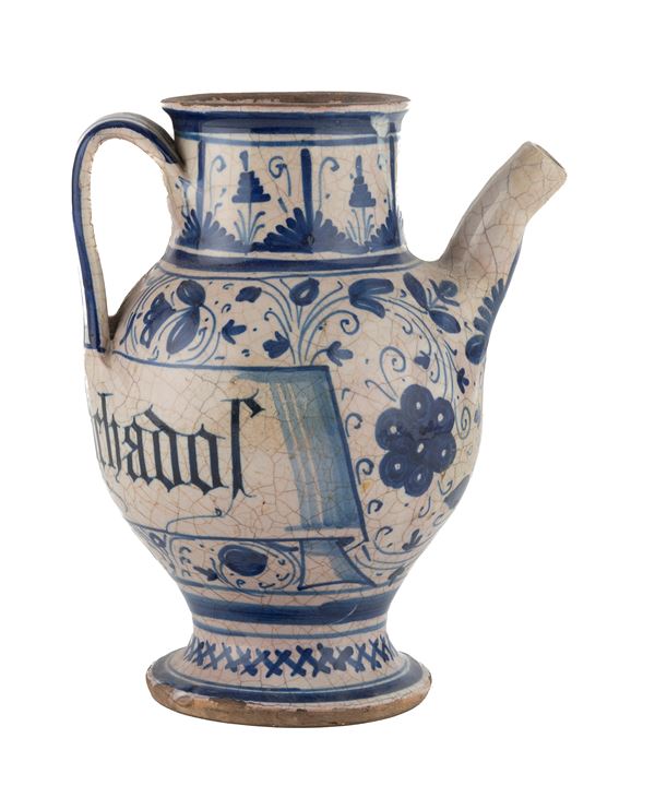 BROCCA IN MAIOLICA, PROBABILMENTE MONTELUPO XVI SECOLO