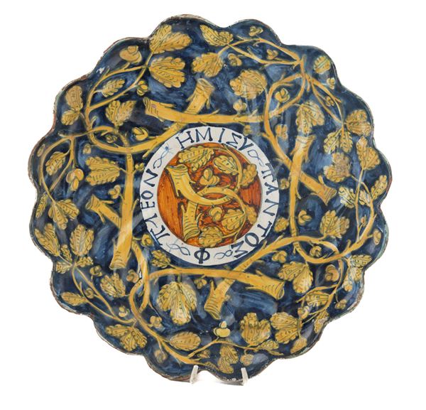 CRESPINA IN MAIOLICA, URBINO XVI SECOLO