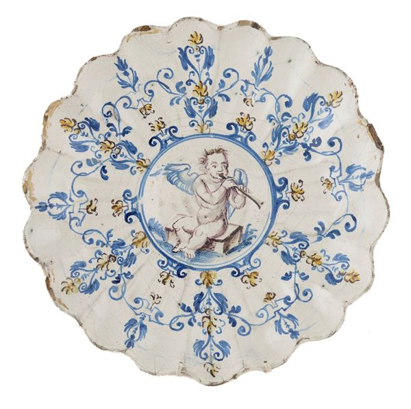CRESPINA IN MAIOLICA, DERUTA XVII SECOLO