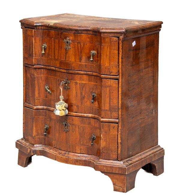 PICCOLA COMMODE IN EBANO VIOLA, XVIII SECOLO