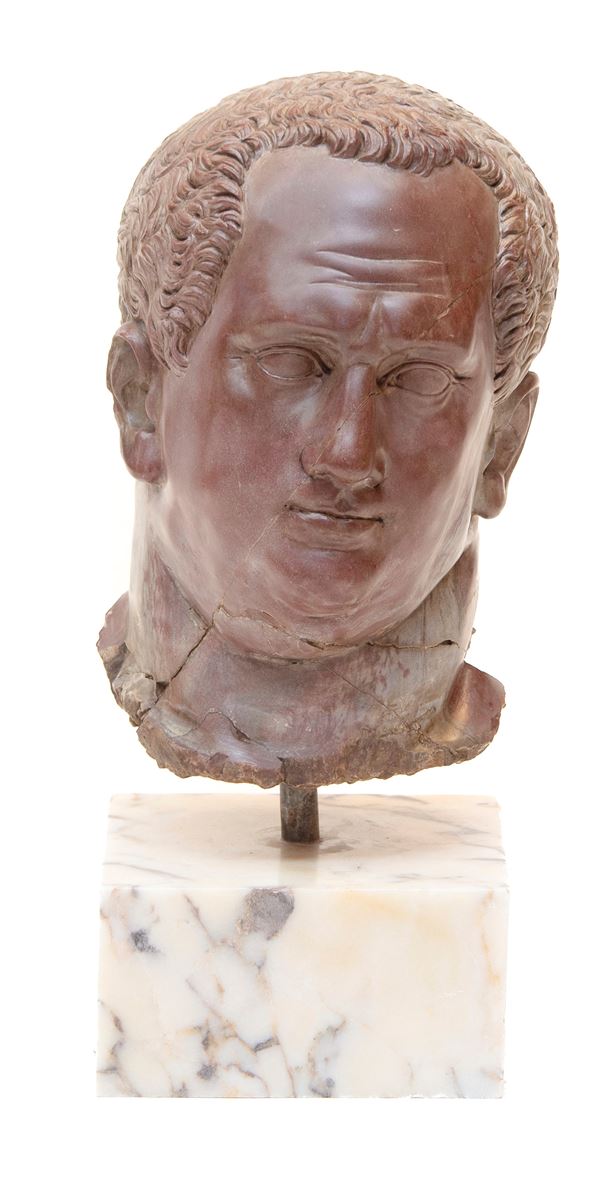 TESTA DI VITELLIO IN PORFIDO, XIX SECOLO