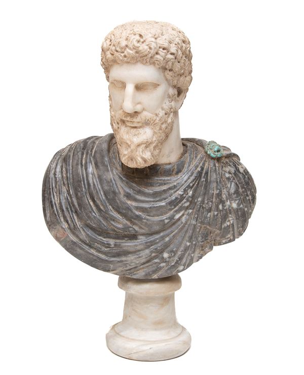BUSTO DI MARCO AURELIO IN MARMI, XVIII SECOLO