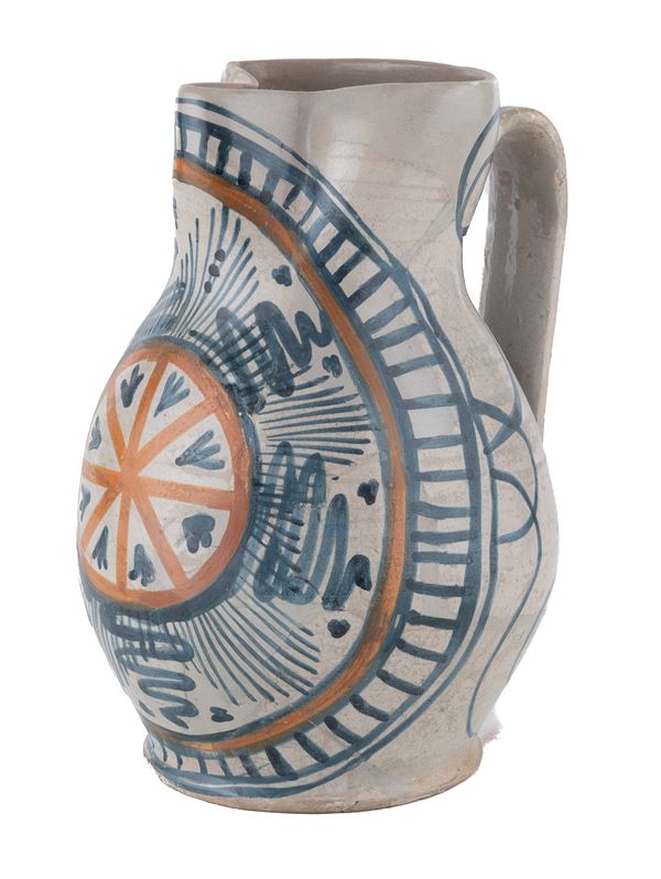 BROCCA IN MAIOLICA, ORVIETO O DERUTA 1500 ca.