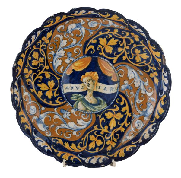 CRESPINA IN MAIOLICA, FAENZA FINE XVI SECOLO