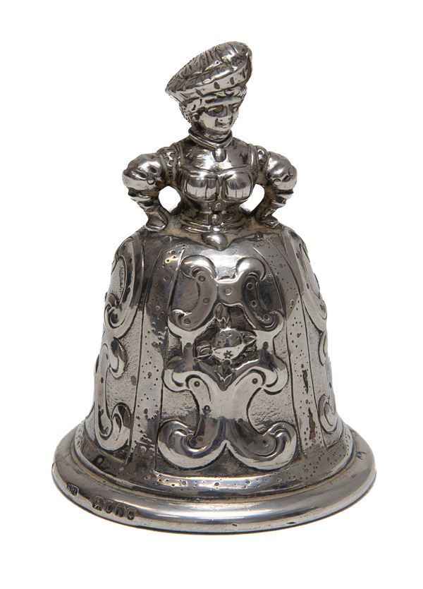CAMPANELLO IN ARGENTO, PUNZONE LONDRA 1895