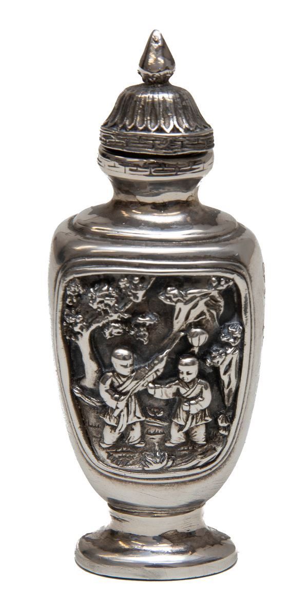 PORTA PROFUMO IN ARGENTO, CINA XX SECOLO