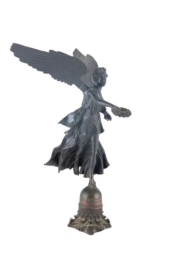 SCULTURA DELLA NIKE IN BRONZO, INIZI XIX SECOLO