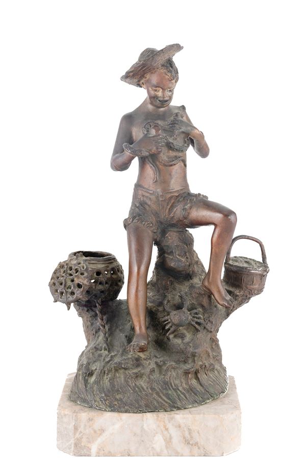 BRONZO PESCATORELLO DI MARIO DI GIACOMO