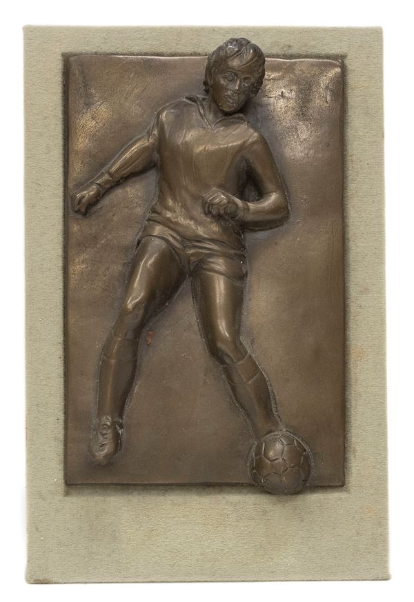 BRONZO CALCIATORE DEL NOVECENTO