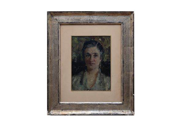 DIPINTO RITRATTO DONNA DI PAULO GHIGLIA