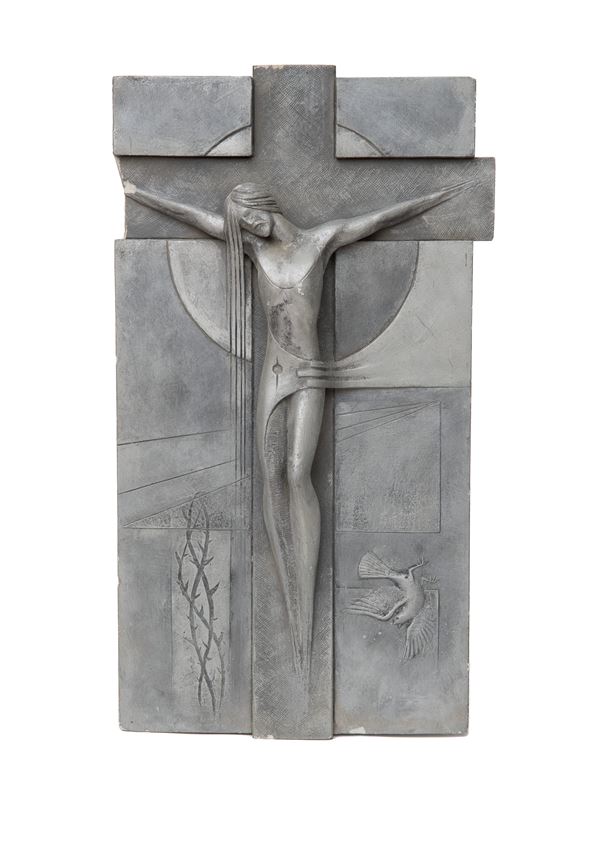 GESSO CROCIFISSIONE DI AUGUSTO CONTI