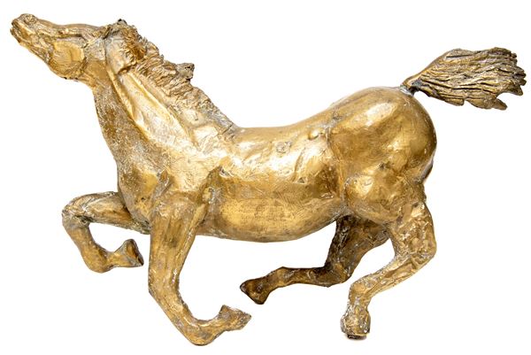 BRONZO CAVALLO DI ENRICO MANERA