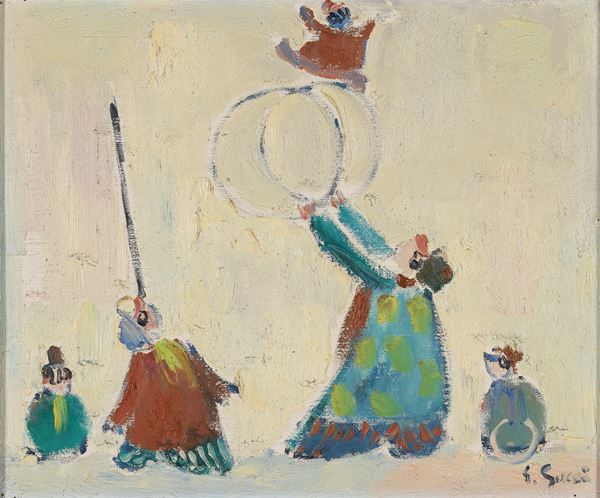 DIPINTO CIRCO DI GIUSEPPE SUCCI
