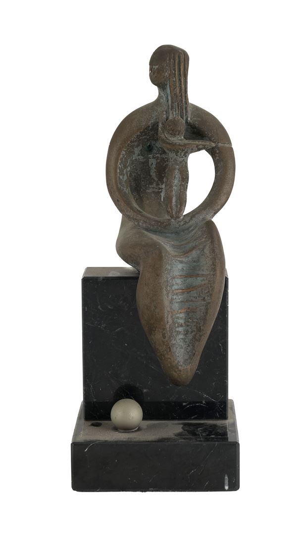 SCULTURA DONNA CON BAMBINO DI AUGUSTO CONTI