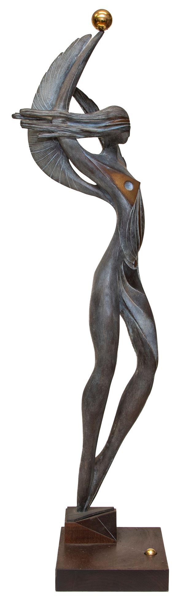 BRONZO LA FENICE DI AUGUSTO CONTI