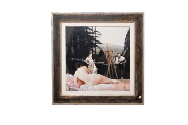DIPINTO PITTURA ALL'APERTO DI LUIGI FALCONI