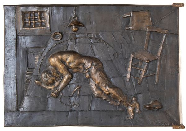 BASSORILIEVO IN BRONZO DI UGO ATTARDI, 1986