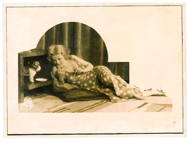 DUE FOTOGRAFIE RAFFIGURANTI LEDA GLORI, ANNI '30-'40