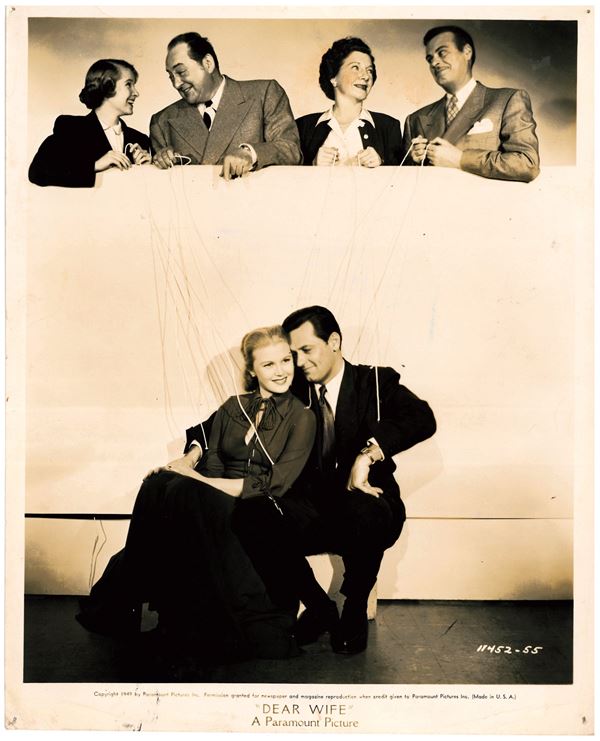FOTOGRAFIA DI PRESENTAZIONE DEL FILM 'DEAR WIFE', 1949
