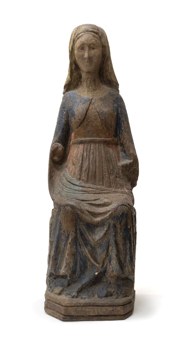 SEDES SAPIENTAE IN LEGNO, ITALIA MERIDIONALE INIZI XIV SECOLO