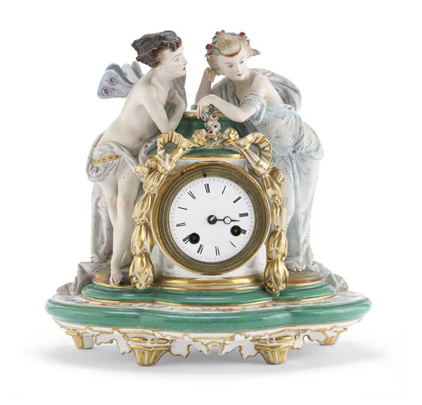 OROLOGIO IN PORCELLANA, XIX SECOLO