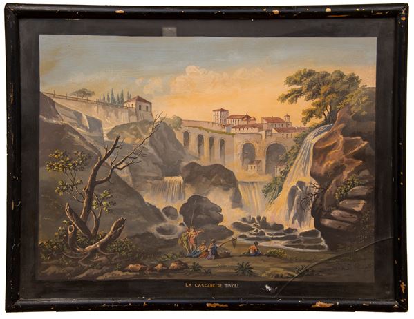 GOUACHE LE CASCATE DI TIVOLI