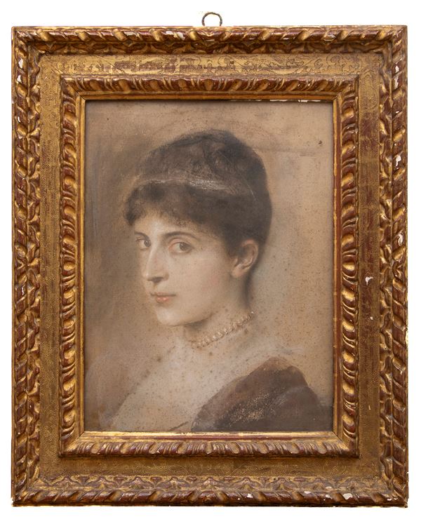 PASTELLO DONNA DI PITTORE TEDESCO