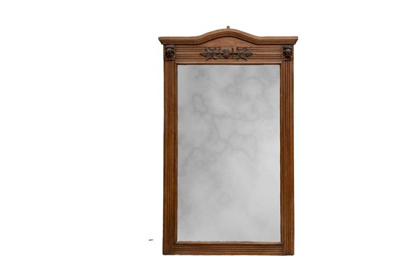 CAMINIERA IN LEGNO TINTO, FINE XIX SECOLO