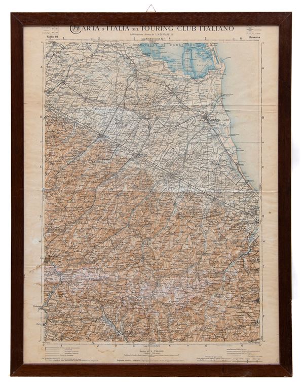 DUE CARTE GEOGRAFICHE, ITALIA XX SECOLO