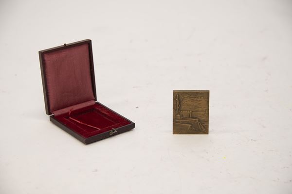 MEDAGLIA IN BRONZO DORATO, FRANCIA INIZI XX SECOLO