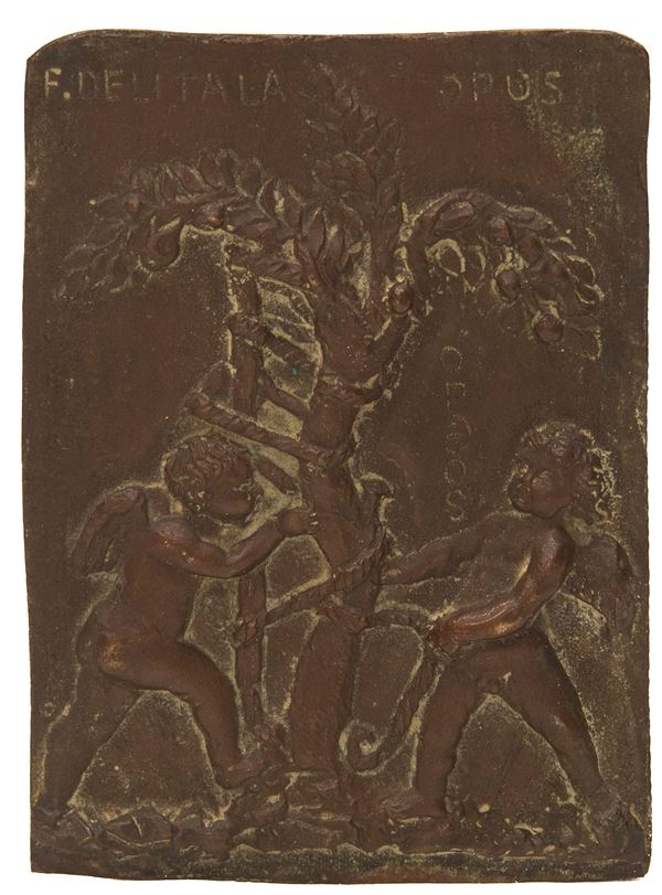 BASSORILIEVO IN BRONZO F.TO F. DELITALA