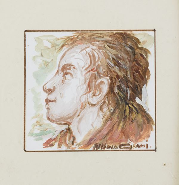 VOLTO DI UOMO DI ALFONSO GRASSI