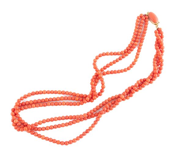 COLLANA IN CORALLO ROSSO DI SARDEGNA
