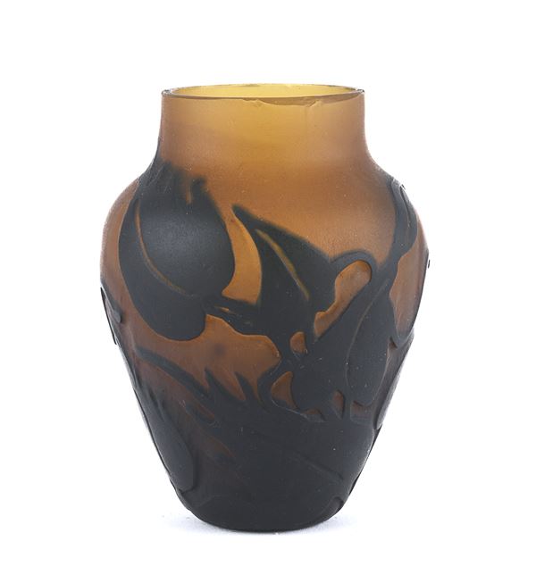 VASO GALLÈ IN VETRO CAMMEO