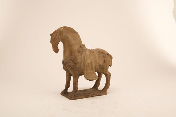 CAVALLO TANG IN CERAMICA, CINA INIZI XX SECOLO