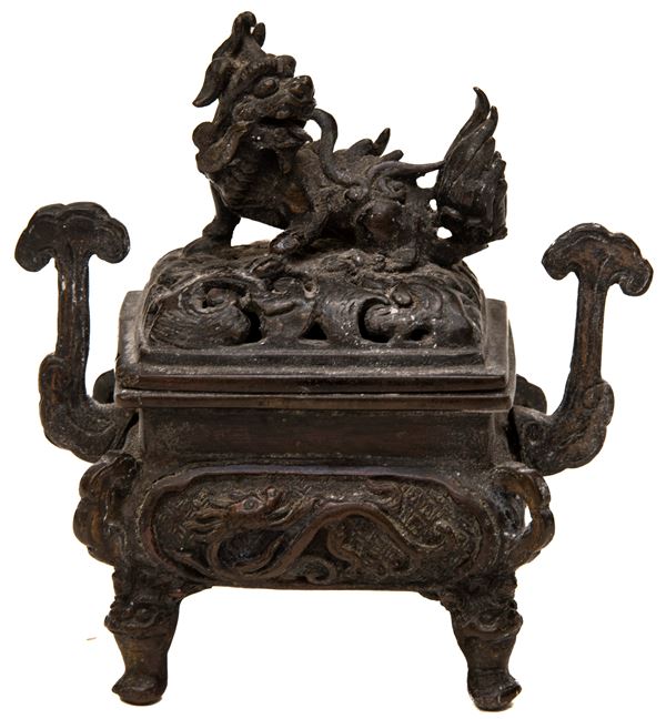 INCENSIERE IN BRONZO, CINA XIX SECOLO