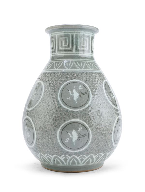 VASO IN PORCELLANA CELADON, COREA INIZI XX SECOLO