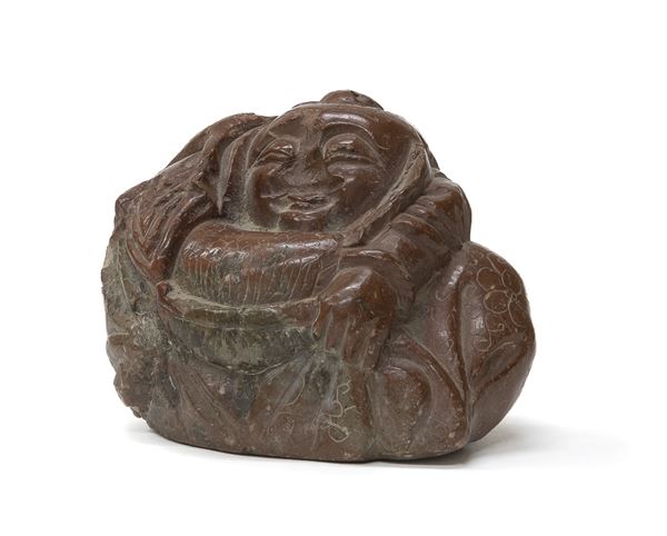 SCULTURA IN MARMO ROSSO, CINA