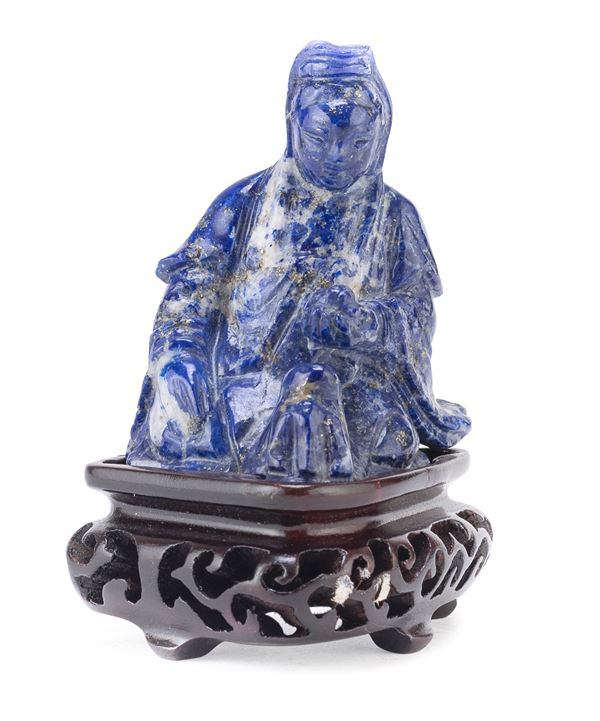SCULTURA IN LAPISLAZZULI, CINA