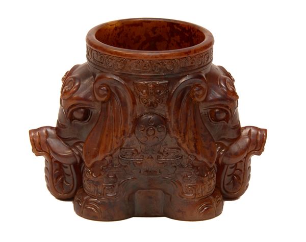 VASO IN AMBRA, CINA XX SECOLO