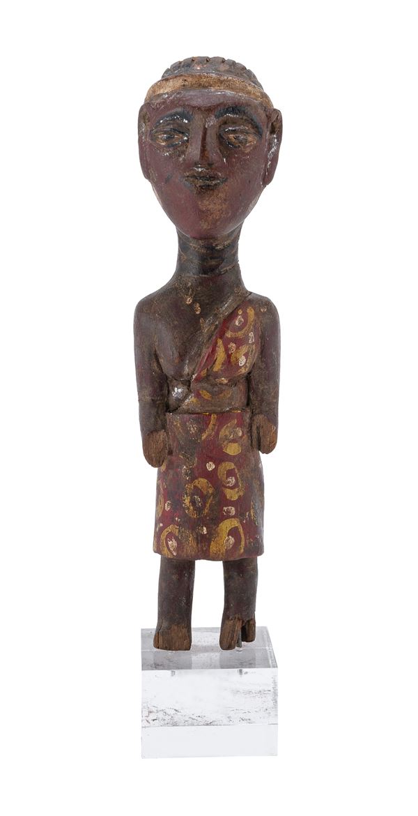 SCULTURA IN LEGNO LACCATO, AFRICA INIZI XX SECOLO