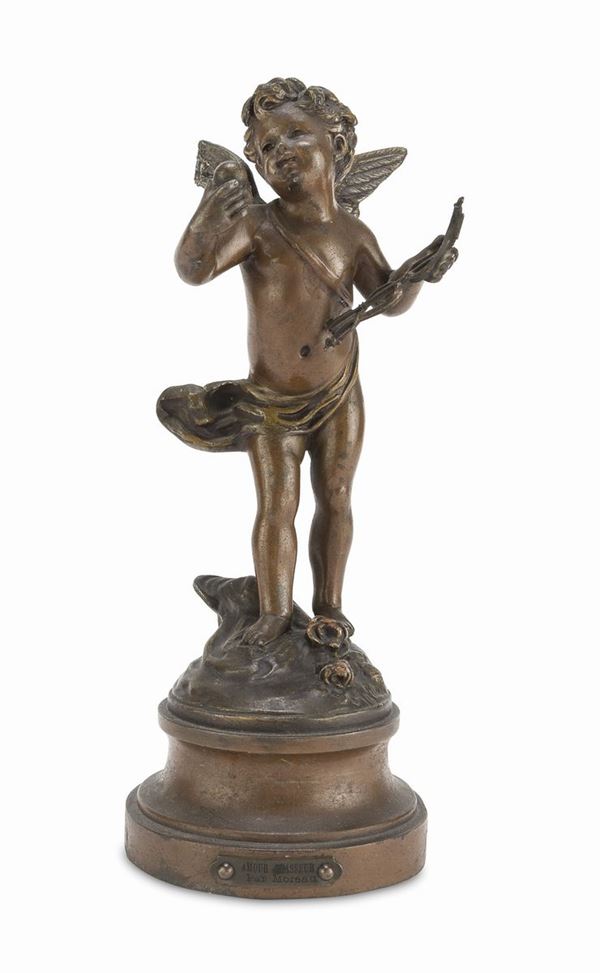 AMOUR CHASSEUR DI SCULTORE FRANCESE