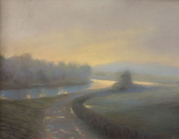 PASTELLO PAESAGGIO F.TO SEMEGHINI