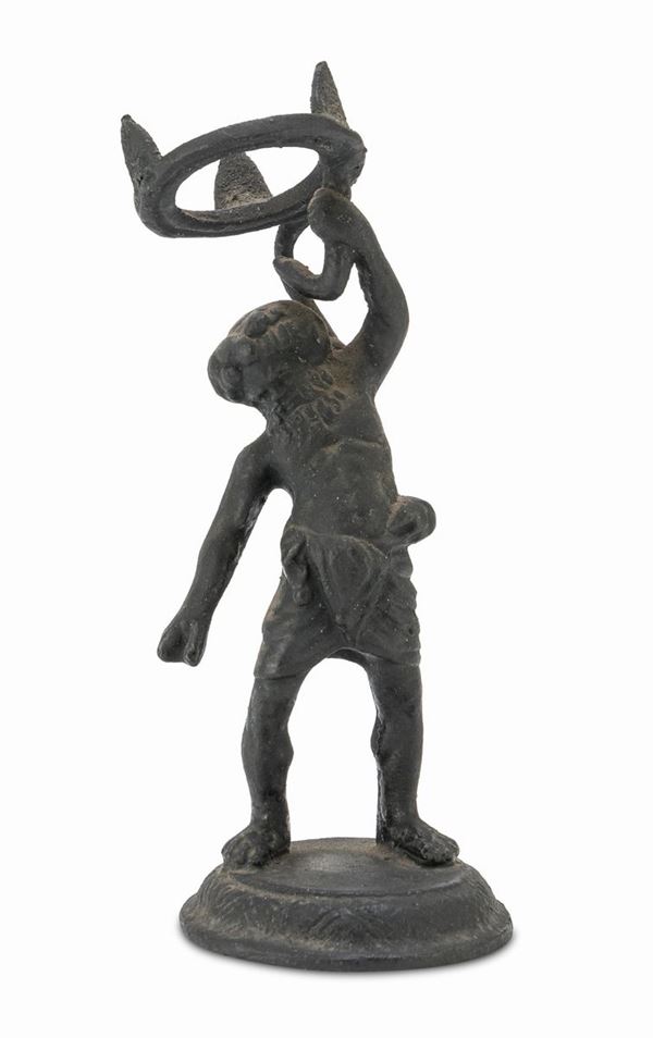 SCULTURA DI SILENO IN BRONZO XVIII SECOLO