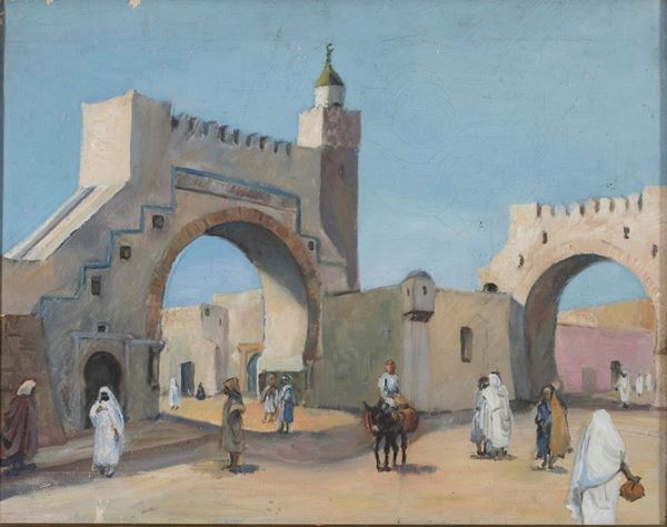 DIPINTO TUNISIA ATTRIBUITO A VITO STRACQUADAINI